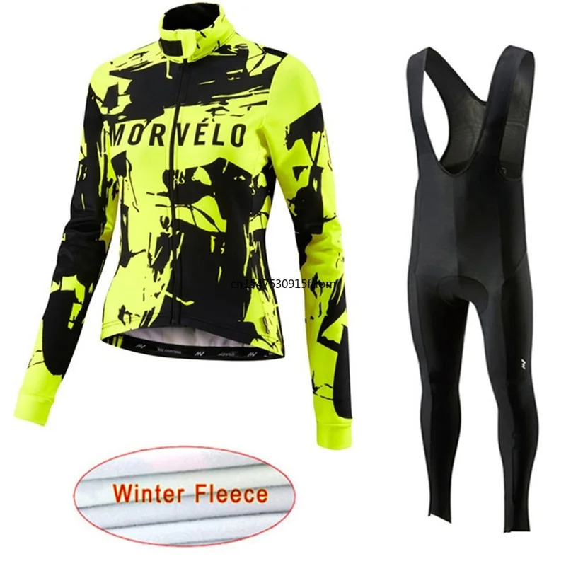 

2022 poo Team Morvelo Bike Clothing winter thermal fleece woman Cycling jerseys MTB maillot Ropa Ciclismo Bicycle Clothes mujer
