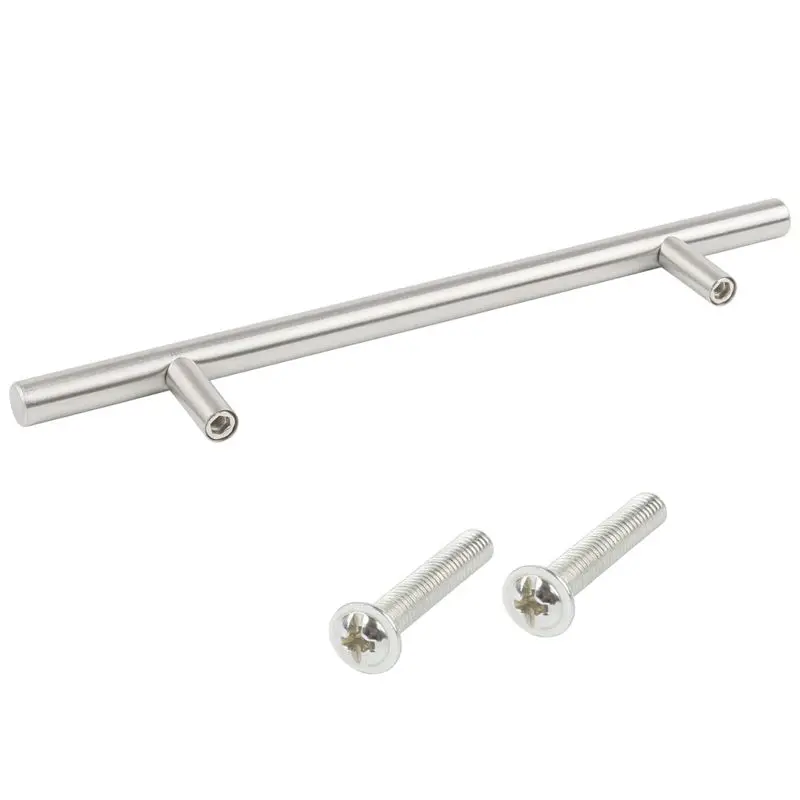 

JFBL Hot Pack Of 20 Furniture / Cabinet / Drawer Handles Made Of Stainless Steel, Overall Width 200Mm, T-Handle Center 128Mm, Fu
