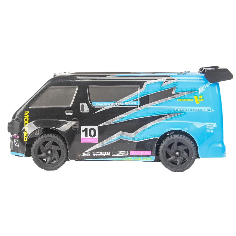 1:16 full scale four-wheel drive flat running high-speed drift remote control van model children's toys