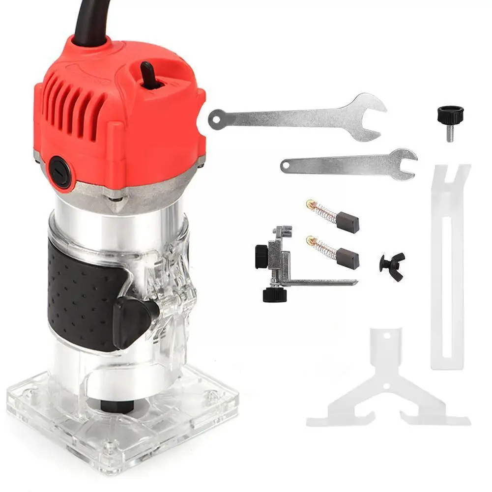 220V 50-60HZ Electric Woodworking Trimming Machine Tool Hand Carving Trimmer Carpentry Trimming Woodworking Grooving A5J9 enlarge