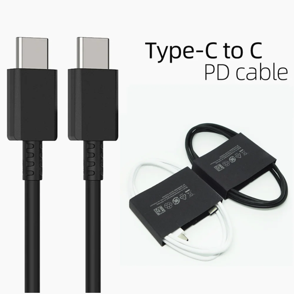 

20Pcs/Lot USB C To Type C Cable Fast Charging Type C Wire For Galaxy S21 Ultra S21+ S20 Plus S20FE Note 20 Ultra 10+