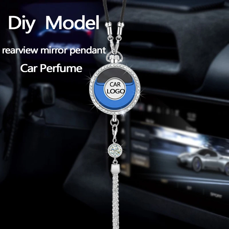 

Car Perfume Pendants Car Diamond Pendant Rearview Mirror Pendant Lnterior Accessories Aromatherapy (Not Sending Liquid Perfume)