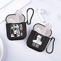 japan anime kaiju no 8 soft silicone black case for apple airpods 1 2 cases airpods earphone cover air pods pro 3 matte coque
