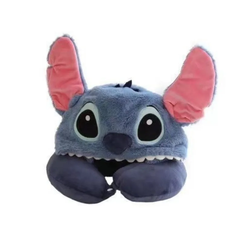 Портативная U-образная подушка для шеи Disney Alien Stitch с мультяшным рисунком