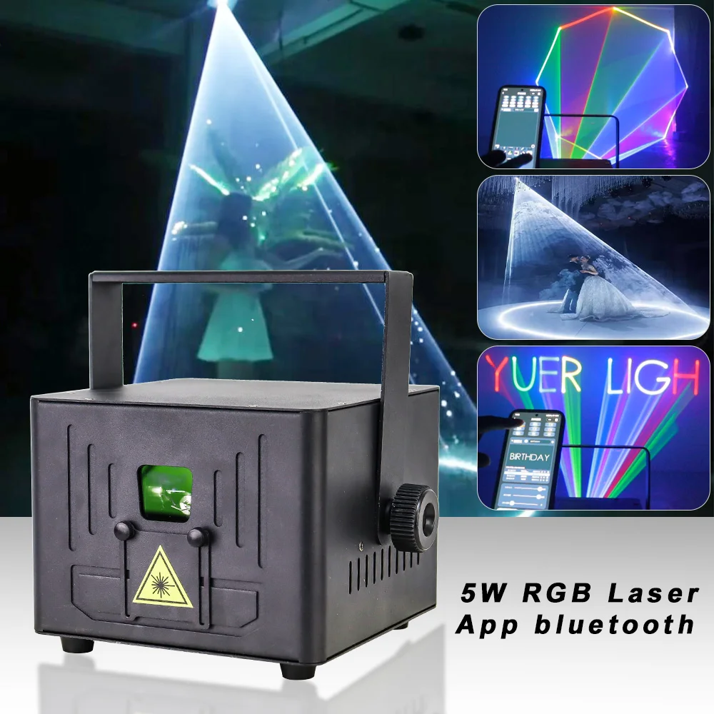 

Yuer RGB анимационный лазерный проектор 5 Вт