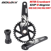 gx bicycle crankset gxp mtb bike crank chainring bike 170mm 175mm black 0 degree 30t 32t 34t 36t 38t aluminum alloy with bottom
