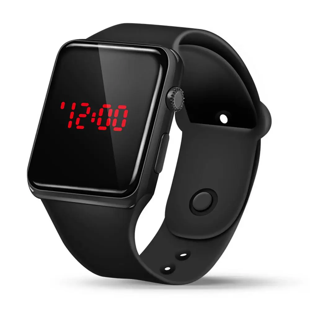 

Mode Manner Sport LED Uhren Digitale Silikon Band Elektronische Quarz Armbanduhren relogio digitale masculino montre homme