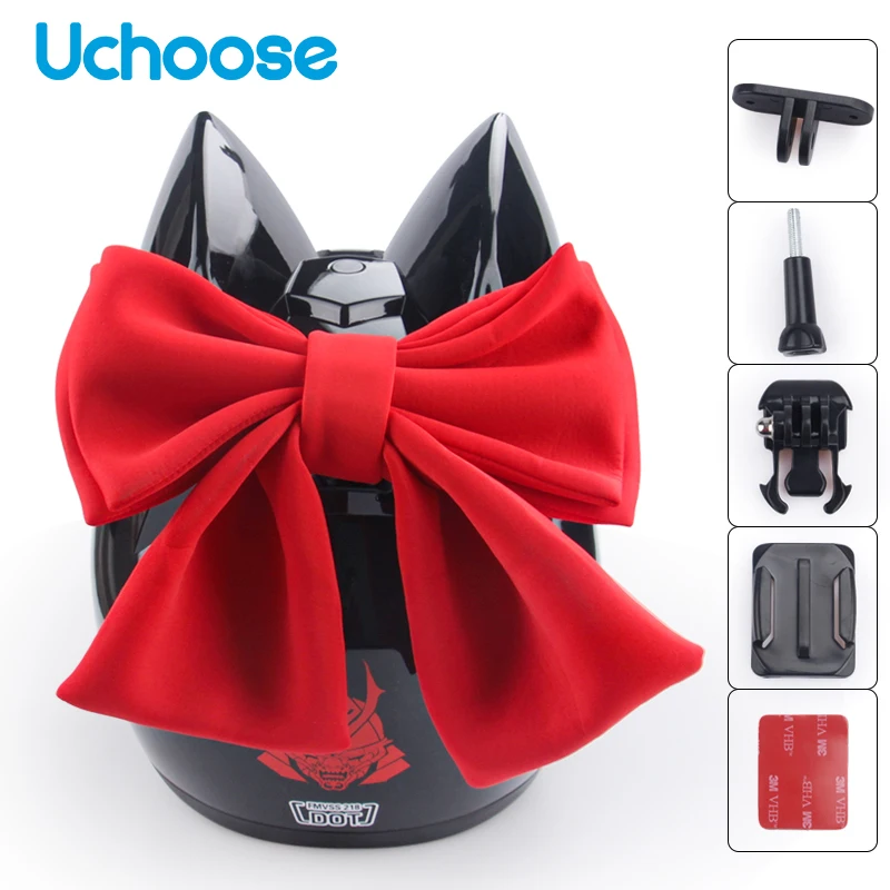 

Motorcycle Helmet Butterfly Knot Decoration Motocross Riding Helmet Decor Helmet Sticker Accessories Styling For Women Cosplay