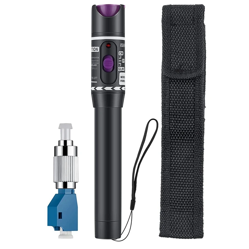 

30MW 30KM Visual Fault Locator Fiber Light Tester VFL Optic Cable With Single Mode FC Male To LC Female Adapter