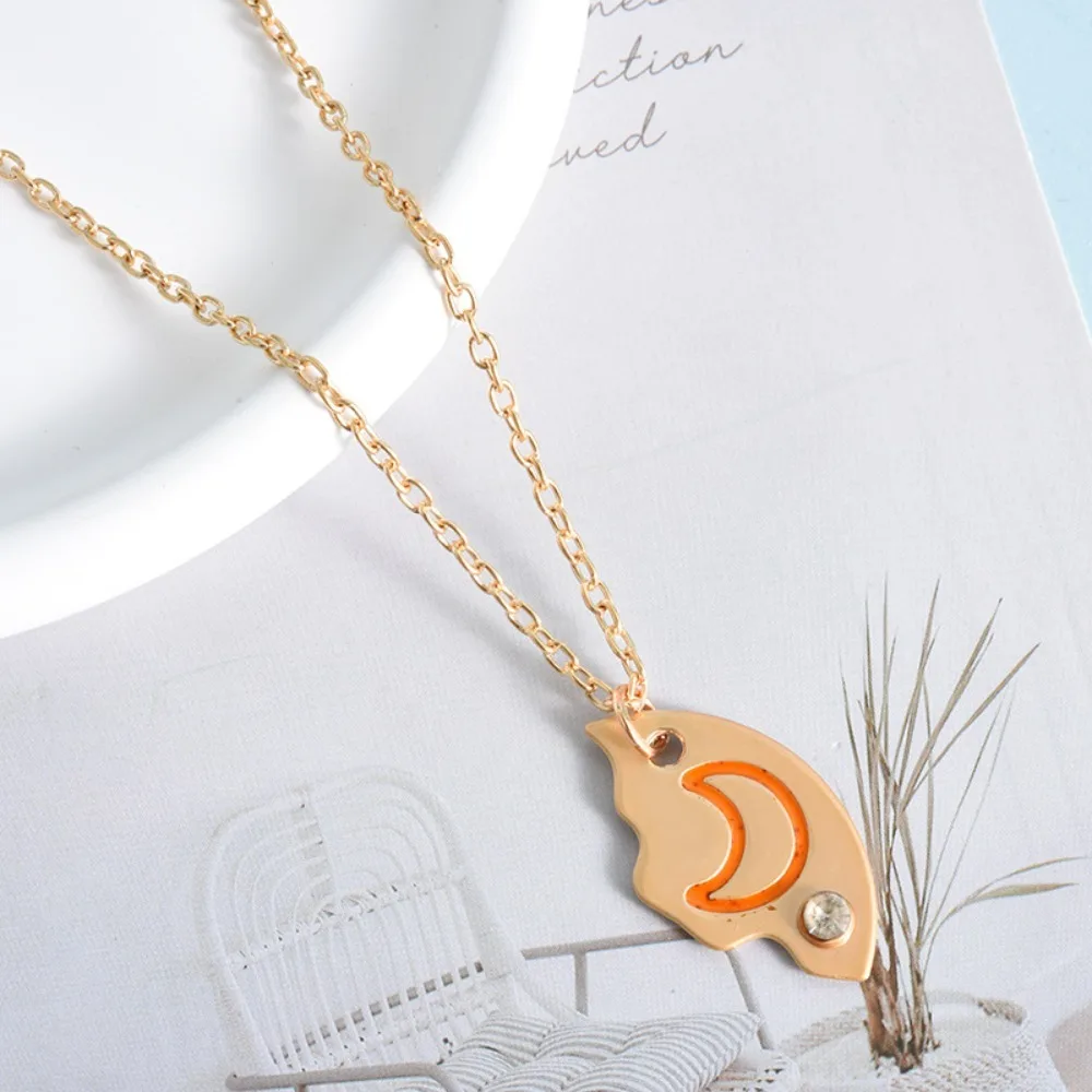 3 шт. ожерелье в форме пиццы солнце звезда луна из сплава с лучшим другом