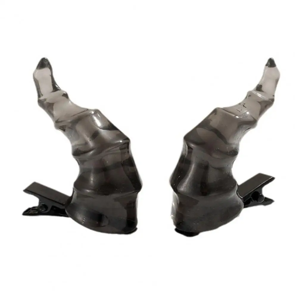 Легкие аксессуары для волос в форме дьявольского рога на Хэллоуин набор заколок