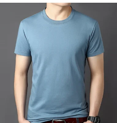 

Мужская Повседневная футболка с коротким рукавом, чистый белый цвет, 2023 хлопок, для повседневного использования, Новинка лета 100%