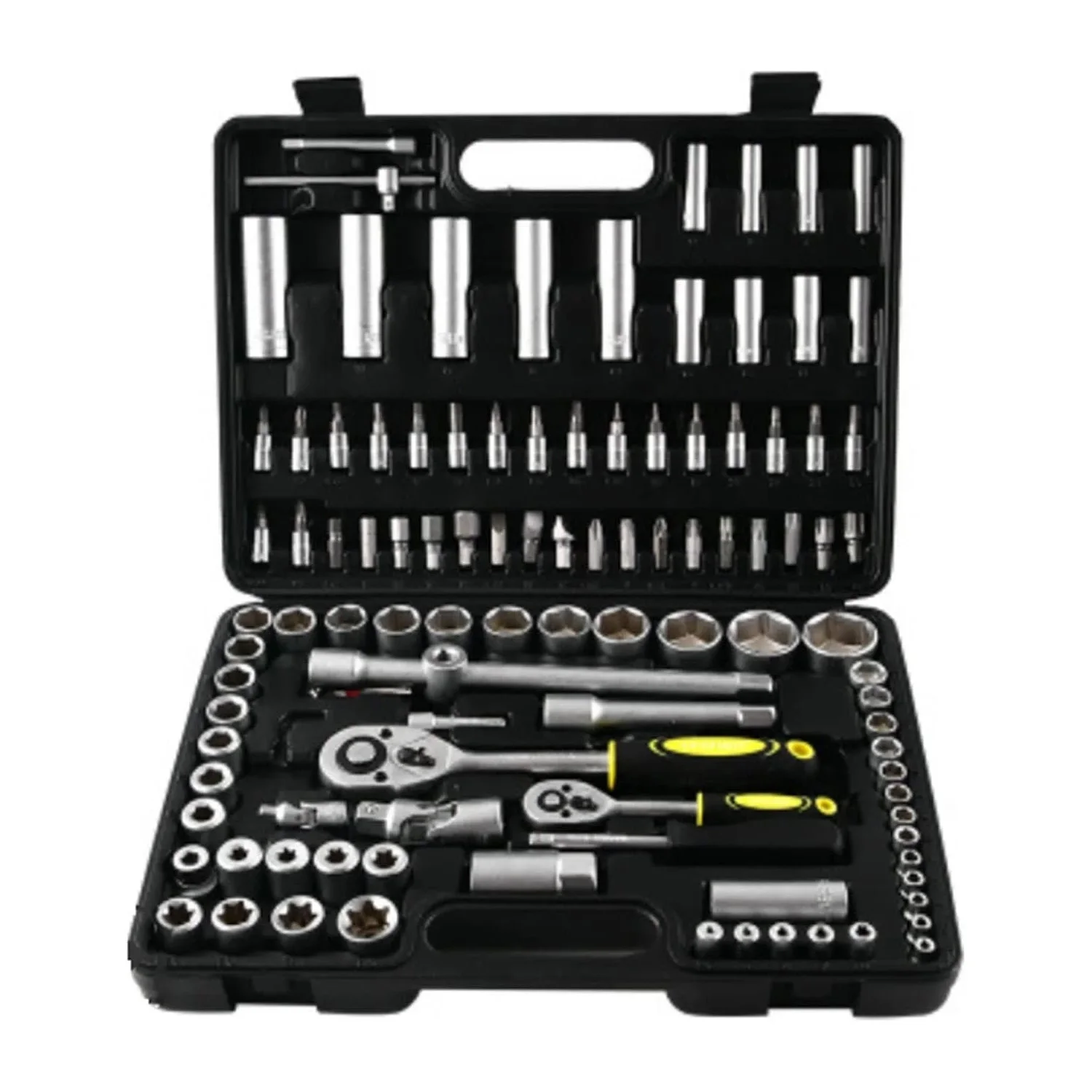 

New low price Home Tool Kit Tool Sets 108 Piece Household Hardware Socket Ratchet Handle Auto Repair Tool Combination Package