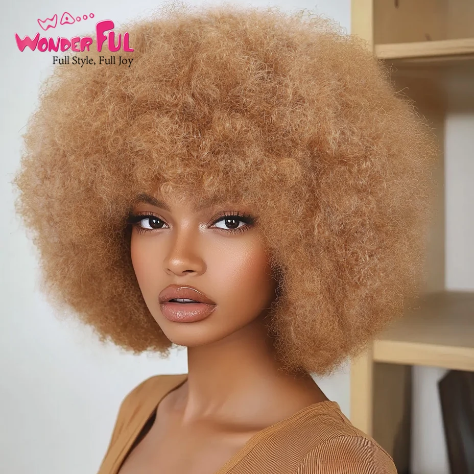 Замечательные бразильские волосы Remy афро-завитки 100% человеческие натуральный