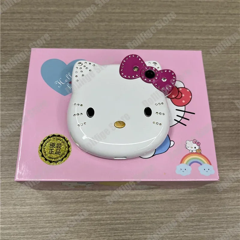 Новинка 2024 раскладной телефон San Liou Hello Kitty милый детский белый розовый