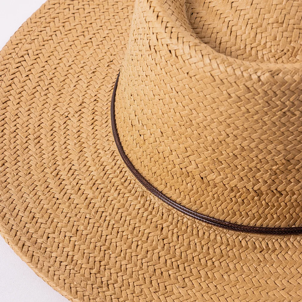 USPOP Круглая соломенная шляпа с ремешками