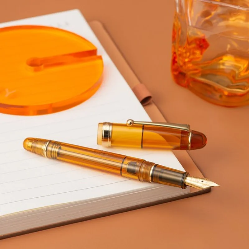 Фото A+ Asvine V126 Vacuum Fountain Pen Stub 1.1 Nib Matte Acrylic Writing Office Pen №5