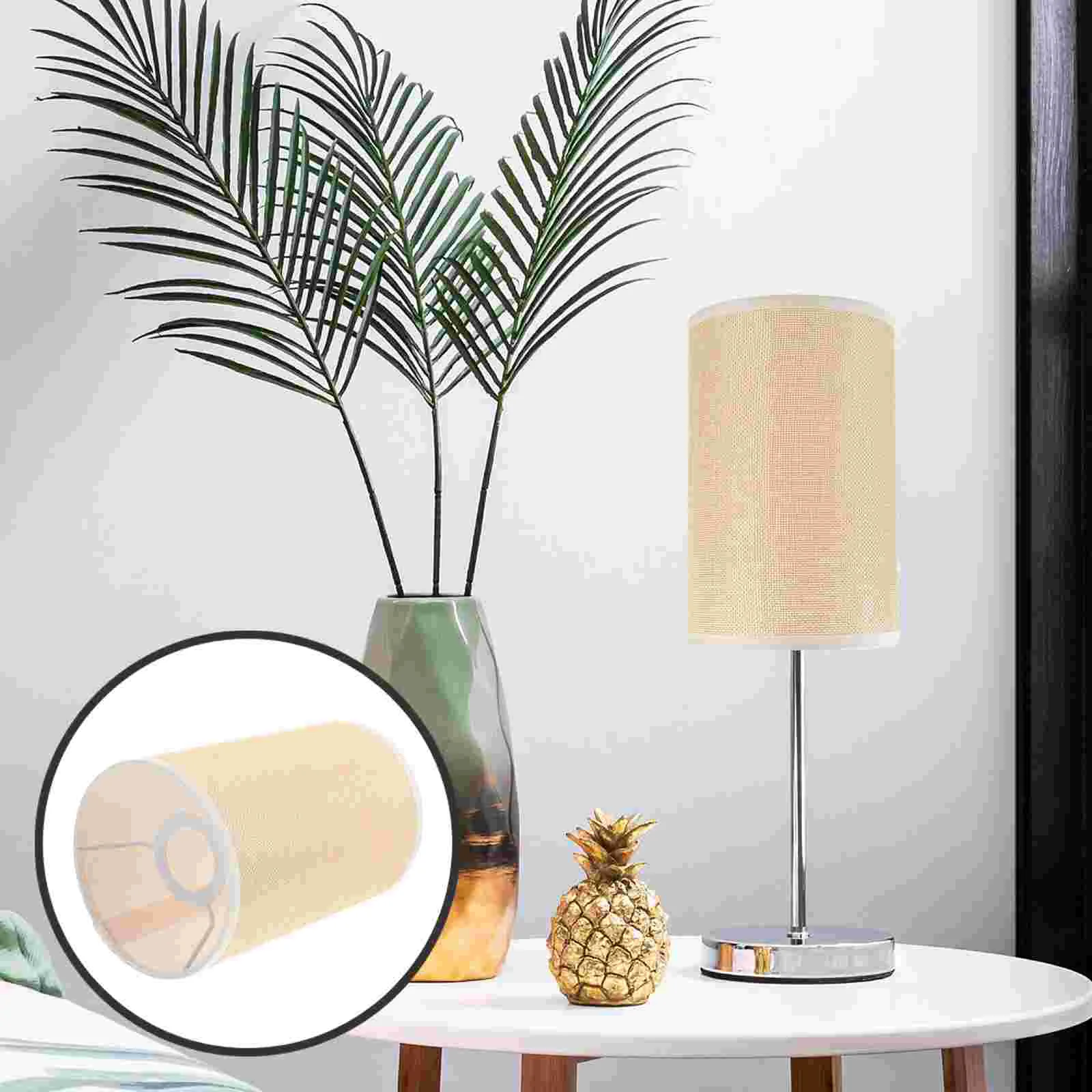 

Classic Style Lampshade Table Lamp Fabric Shade Bedside Lampshade Fabric Drum Lampshade E27