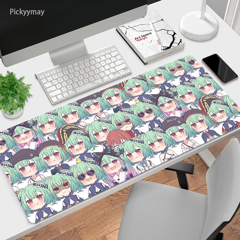 

Cute Big Mousepad Hololive Kawaii Anime Girls Large Mouse Pad Rubber Table Mat Mouse Mats Deskpad 900x400 Deskmat XXL Mausepad