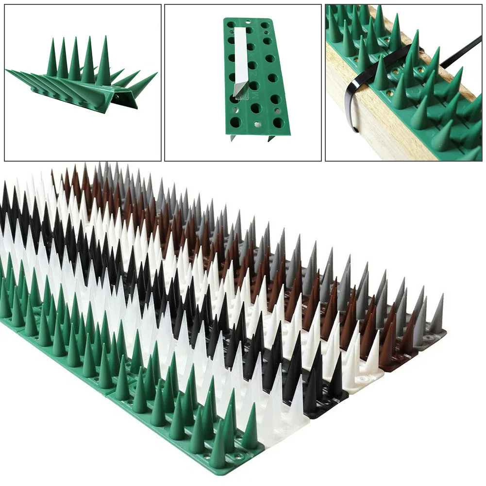 Hight Bird Spike Repellent Spike For Bird And Cat Anti-Climbing Defender  For Outdoor Wall Fence Balcony Pest Control Garden