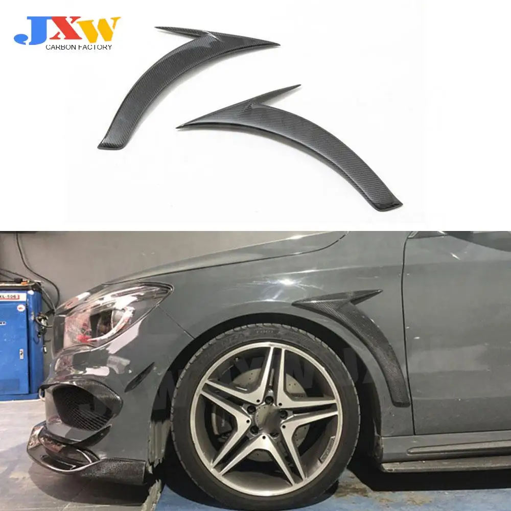 2 шт. накладка на переднее крыло из углеродного волокна жаберная для Benz CLA Class W117