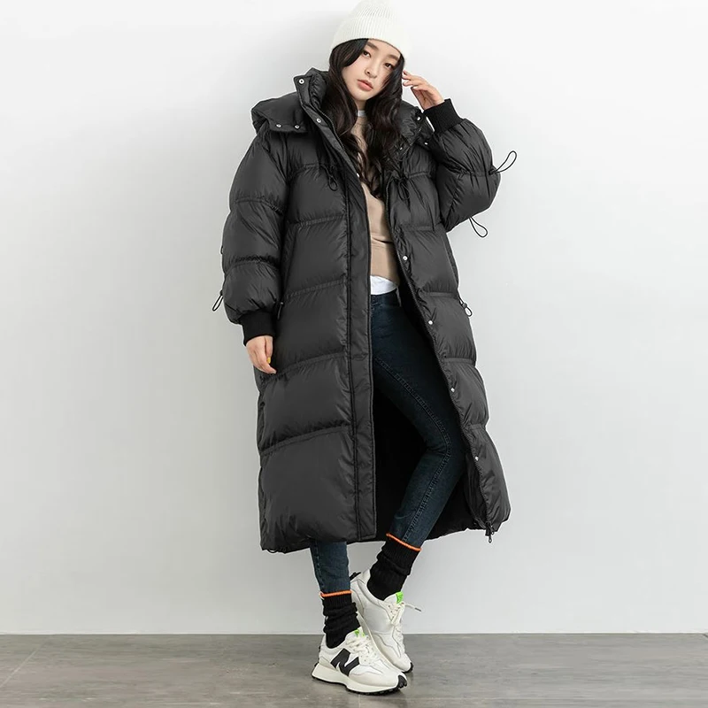 Long Winter Jacket Women Manteau Femme Hiver 2022 Fashion Streetwear Thick Warm Parkas Coat Female Cotton Padded Jackets Outwear