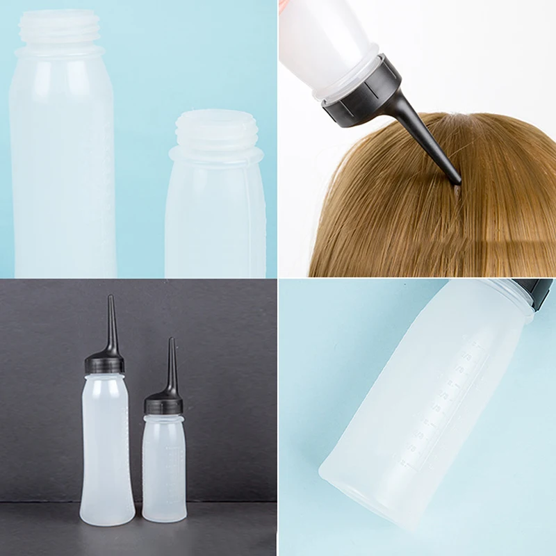 

120 мл/240 мл пластиковый салонный цветной аппликатор для Волос Бутылка весы парикмахерские флакон для окрашивания волос измерительный инструмент