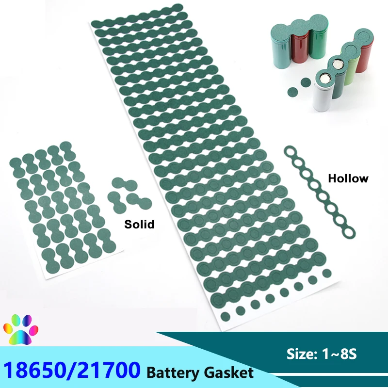25 ~ 500 шт. 18650 21700Li-ion для изоляции аккумулятора упаковка прокладок клей ячменной
