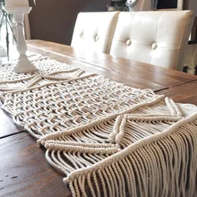 Nordic Woven Table Runner Hand-woven Table Blanket Wedding Decoration Tablecloth Wedding Table Decoration  Boho Decoration (3)