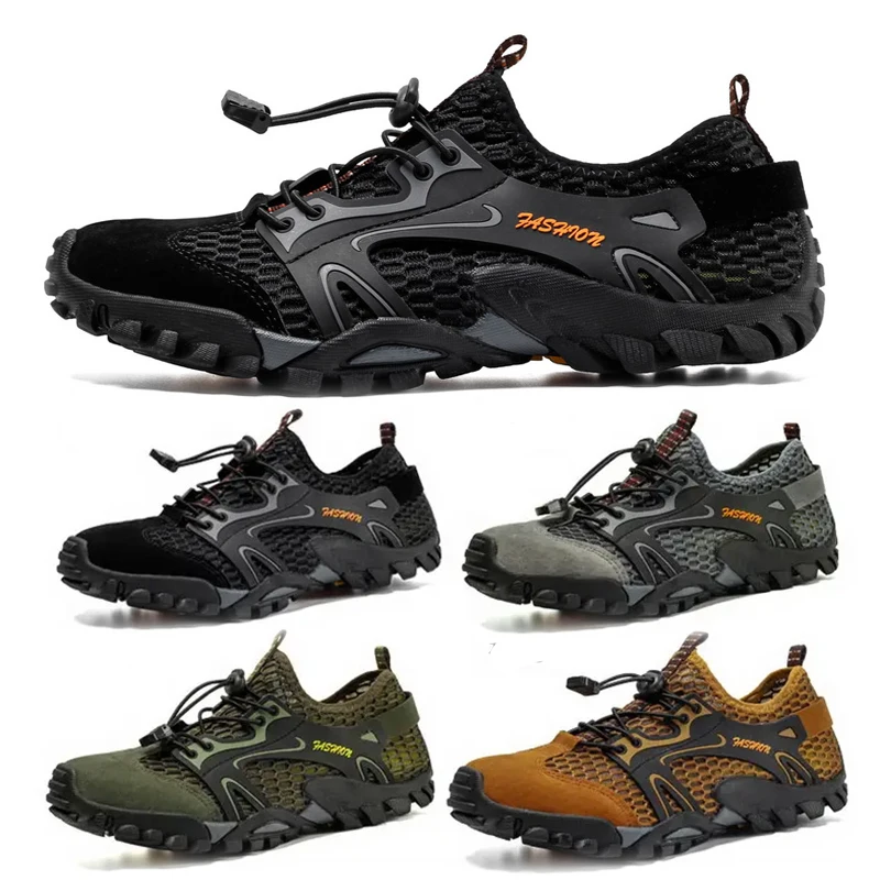 

Мужские быстросохнущие кроссовки без шнуровки, дышащие, для восхождения, пляжа, серфинга, плавания, воды