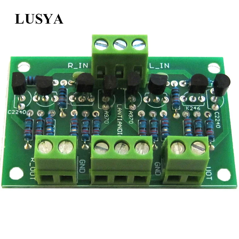 Буферный предусилитель Lusya 2SK246/2SJ103 C2240/A970 для усилителя CD-плеера DC 12-18 в