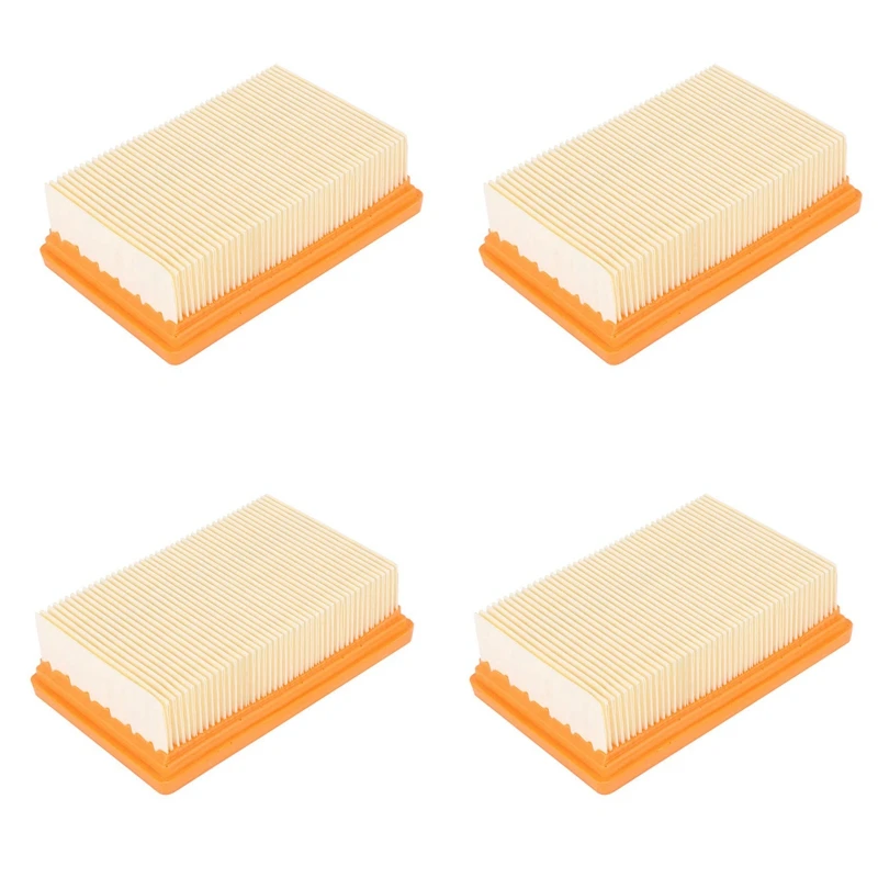 

4X Vacuum Cleaner Filter Replacement For KARCHER Flat-Pleated MV4 MV5 MV6 WD4 WD5 WD6 P PREMIUM WD5