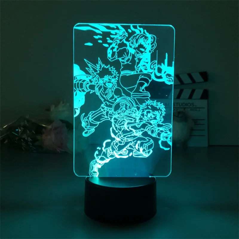 

Night Light Lamp Alarm Clock Base Light My Hero Academia Dropship Colorful Kids Japanese Anime Manga Hot Selling Festival