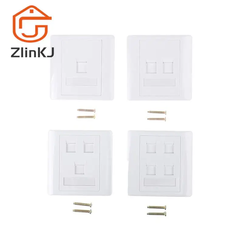 

1 Set 86 type Computer Socket Panel CAT5E Network Module RJ45 Cable Interface Outlet Wall (without retail package)