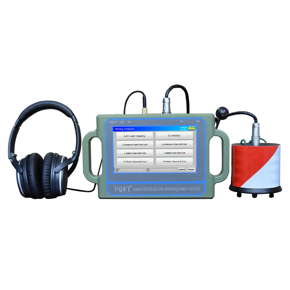 

PQWT-CL300 multi function economic ferromagnetic underground reinforcing good concrete acoustic water correlation leak detector