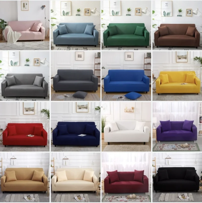 

Sofa Covers Elastic Sofa Slipcover Modern For Living Room Sectional Corner L-shape Chair Protector Couch Cover 1/2/3/4 Seater