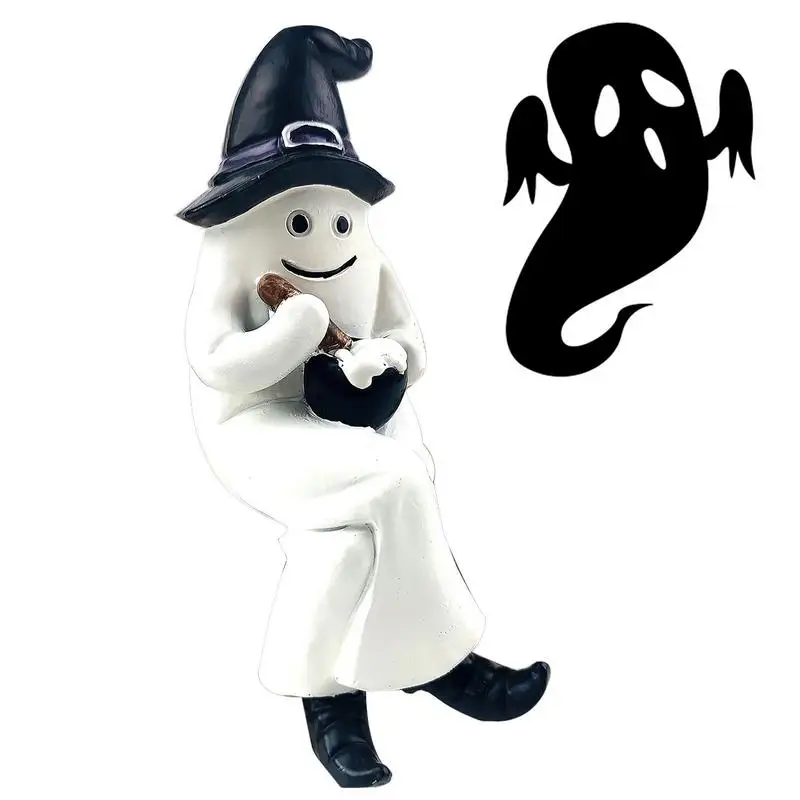 

Ghost Statue Resin Scary Gnome Statue Table Ornaments Party Supplies Creative Gifts For Dining Table Coffee Table Mantle Shelves