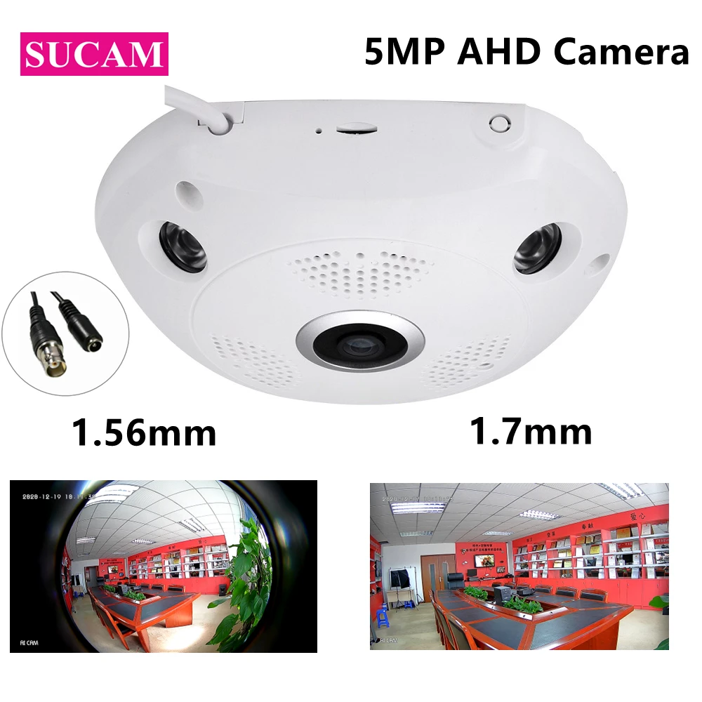 2MP 5MP AHD Security CCTV Camera Wide Angle 180 360 Degree Home Video Surveillance Dome Panoramic Infared Analog Camera with OSD