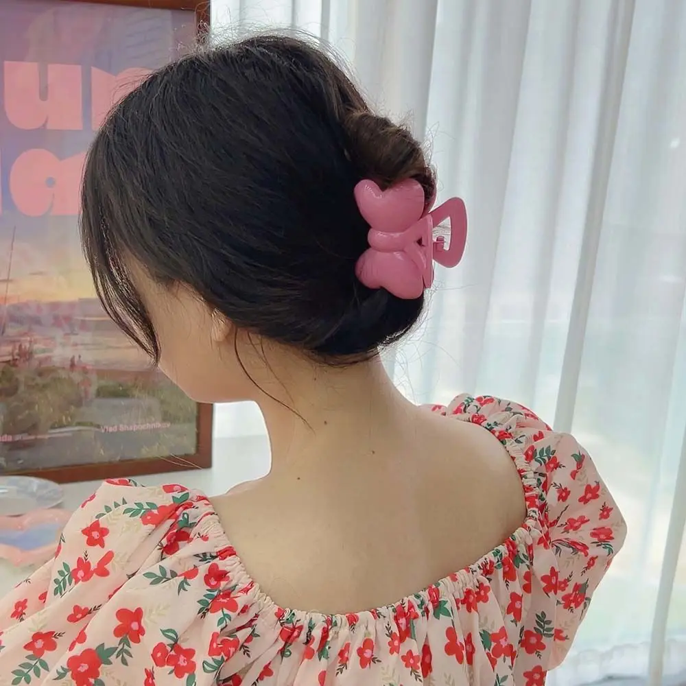 

Fairy Headdress Headwear Hairpin Korean Style Pink Bow Hair Claws Bow Shark Clips Hair Clips Women Shark Clips