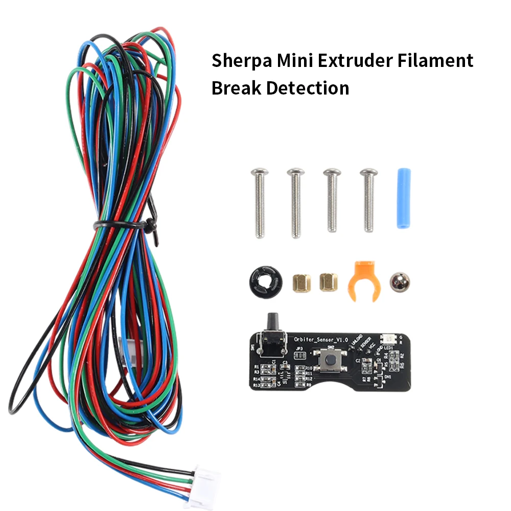 

Toaiot Filament Break Detection Module With 2.5M Cable Run-out Sensor Material Runout Detector for Sherpa Extruder 3D Printer