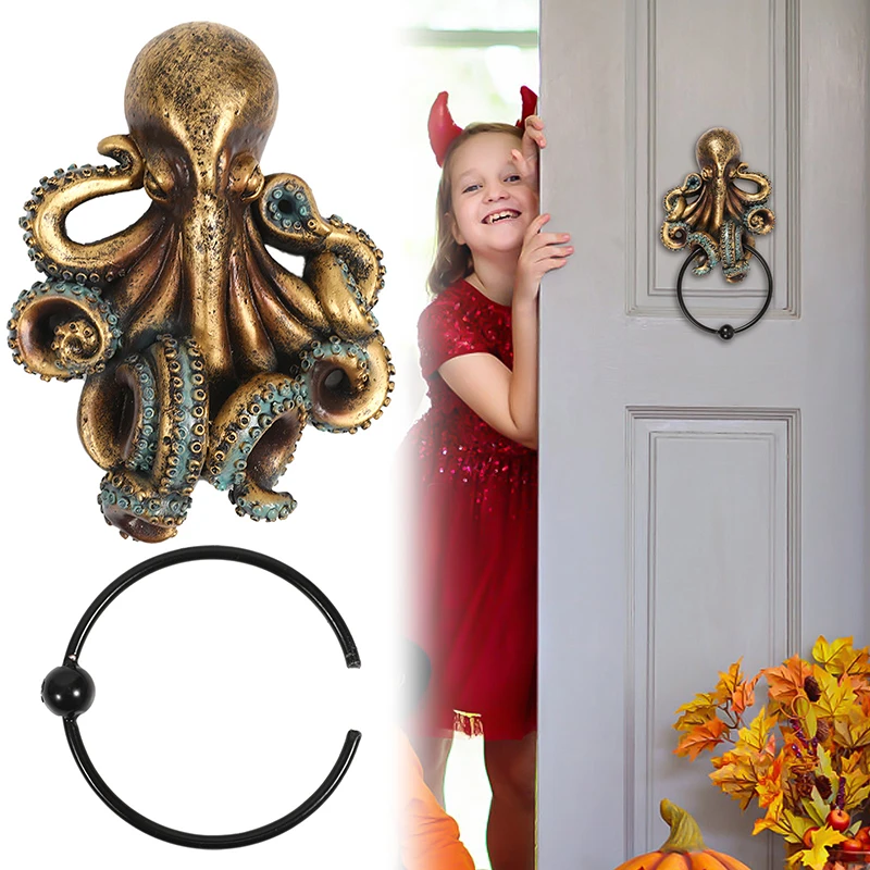 Осьминог молоток с крючком на стену украшение реалистичная скульптура осьминога