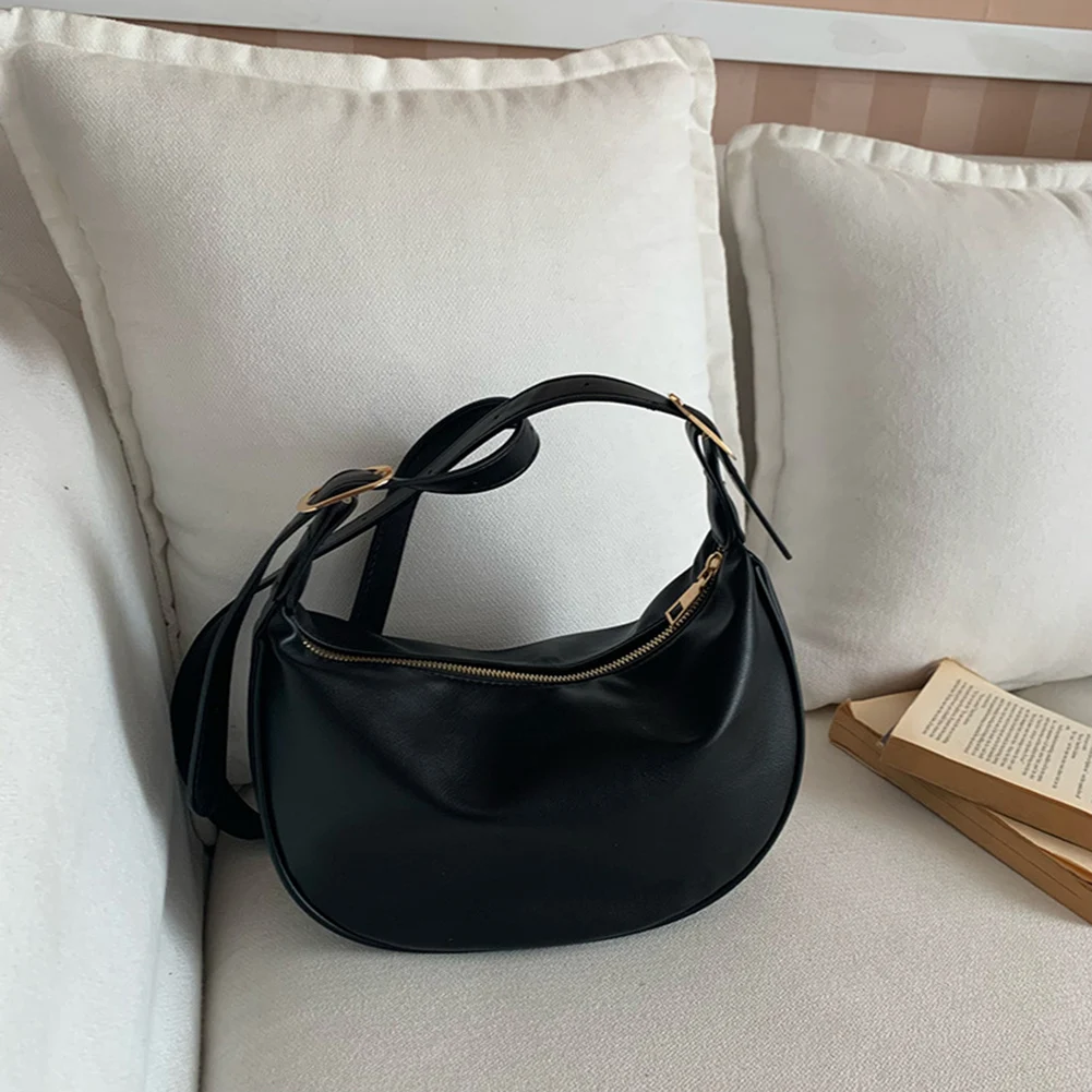 

Women's Small PU Leather Shoulder Bag Zippered Closure Vintage Purses Handbag For Women Ideal Gift