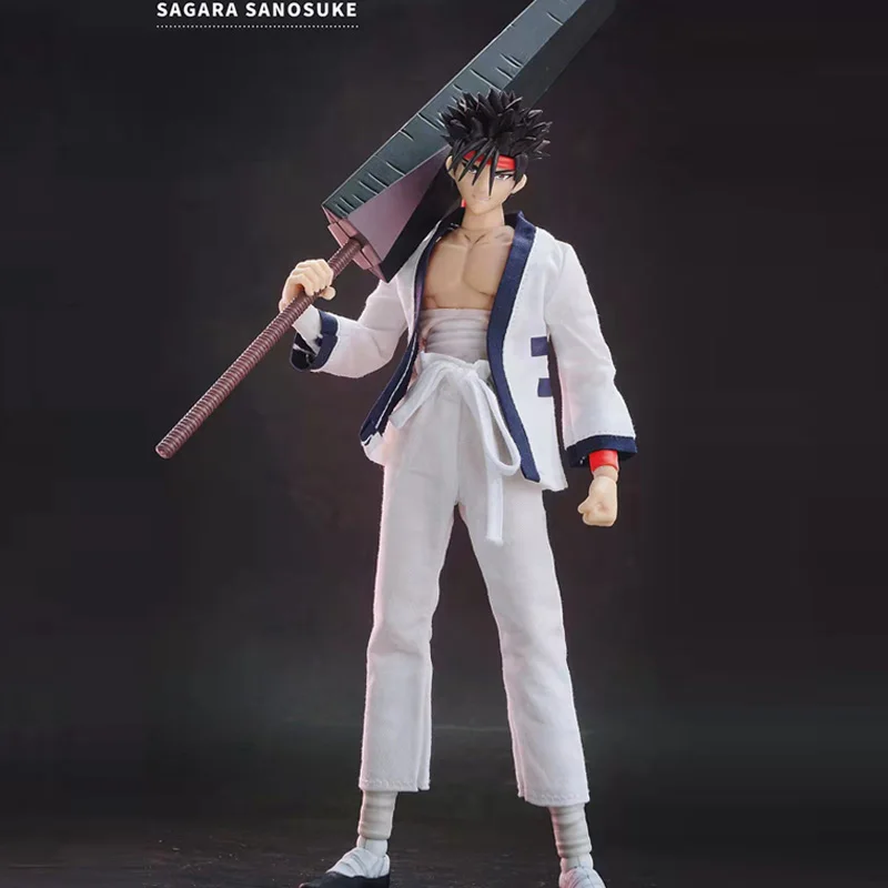 

1/12 16 см/6 дюймов ПВХ аниме-Земля дасин/великолепные игрушки/GT Rurouni Kenshin Himura Sagara Sanosuke SHF экшн-фигурка модель в наличии
