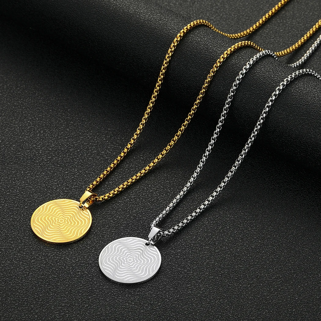 CHENGXUN Geometric Magic Star Opart Necklace Men Women Classy Jewelry Unique Handmade Eternal Friendship Bestie Gift for her him