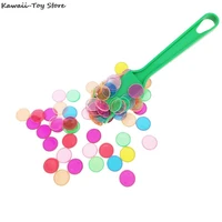 montessori learning toys magnetic stick wand set with transparent color counting chips with metal loop