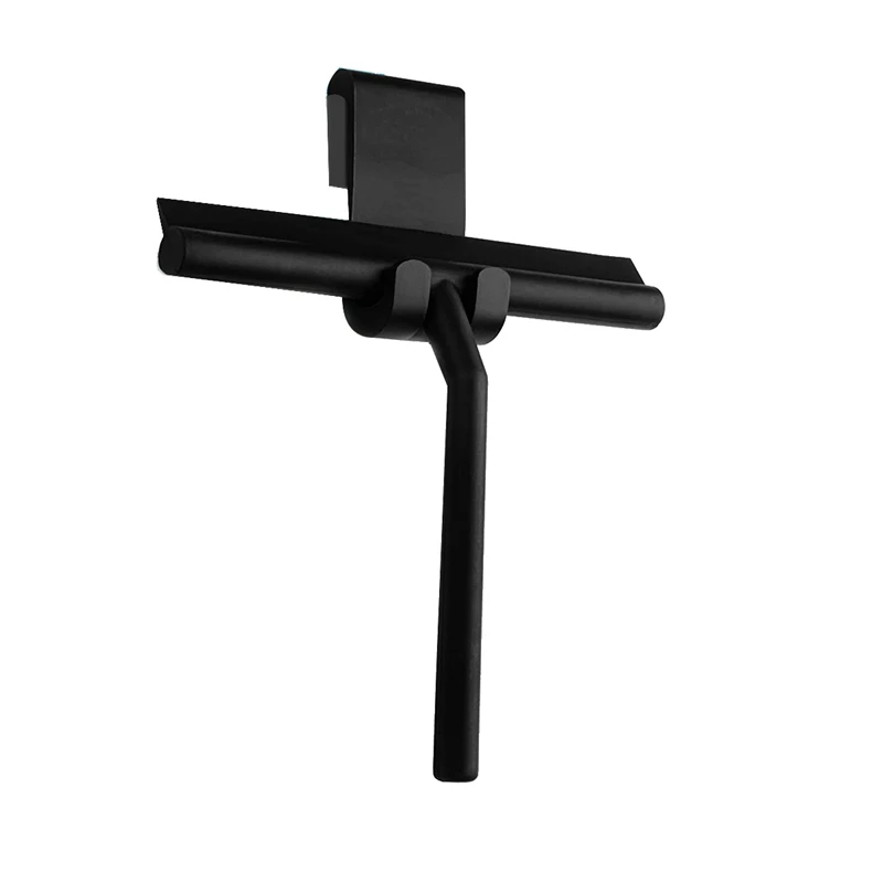 

Shower Squeegee - Shower Squeegee With Holder No Drilling - Glass Squeegee Shower With Stainless Steel Core Streak