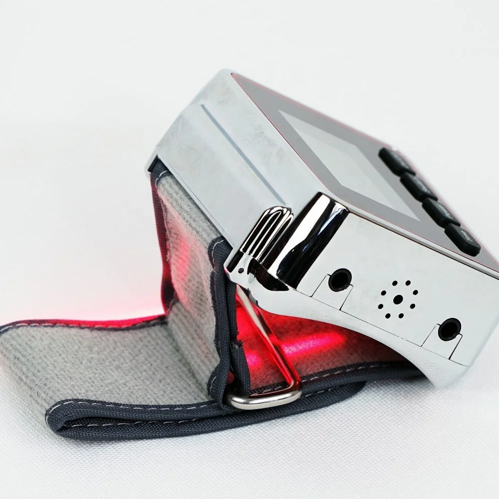 

Hot selling handy medical equipment blood pressure cold laser therapy device health laser wrist watch for medical use