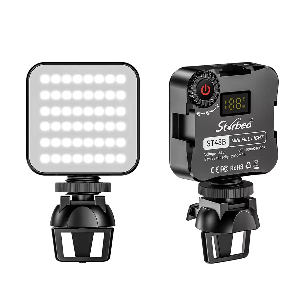 

Warm Cold Fill Light Live Led Light Tripod For Video Photographic Lighting Photography Vlog Photo Living Selfie 2000Ahm