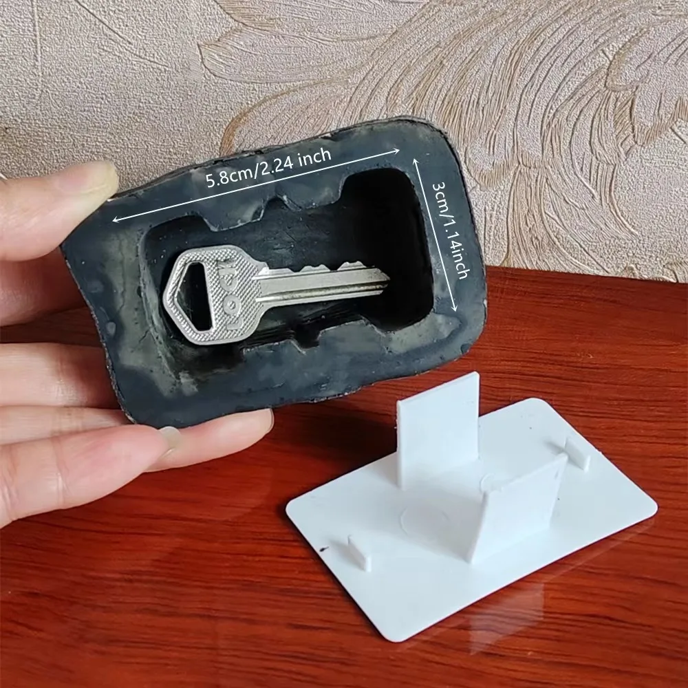 Садовый камень скрывающий запасной ключ камуфляжный из искусственного камня