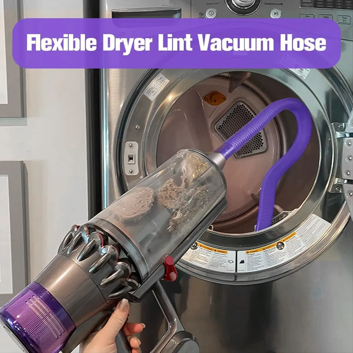 Фото Набор для чистки вентиляционных отверстий сушилки (AT52) для пылесосов Dyson V7 V8 V10 V11 V12 V15, гибкий шланг-насадка для удаления ворса №4